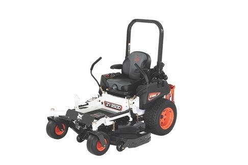 Clearcut mower on white background