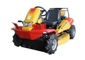 Clearcut mower on white background facing left