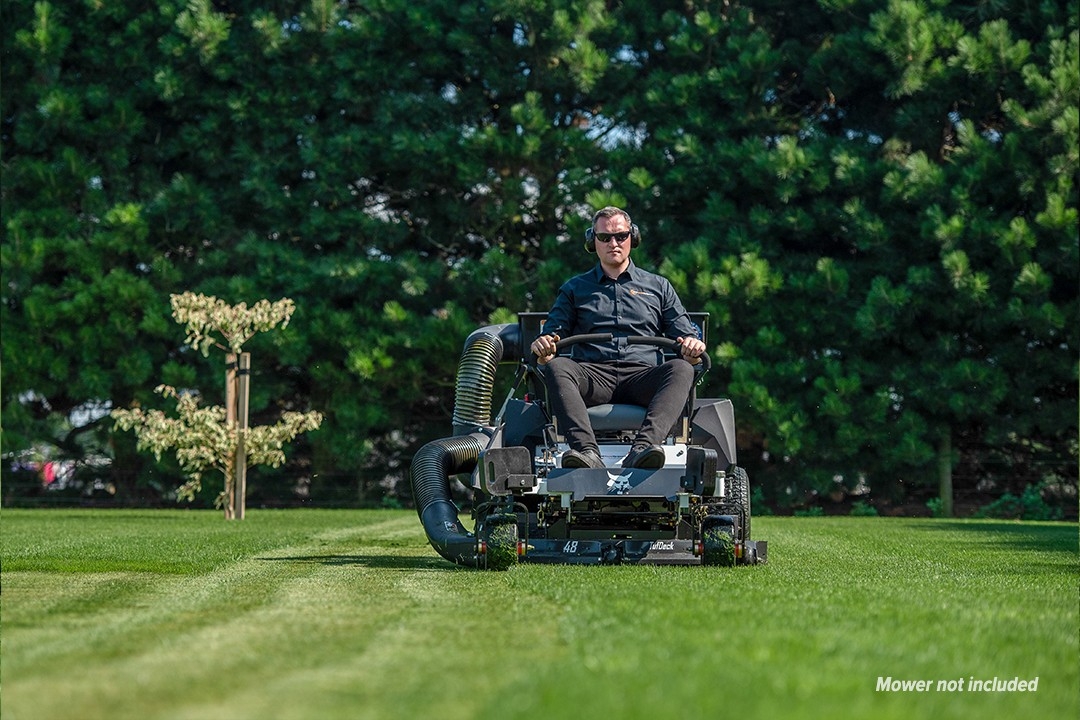 The kit is easy to use and doesn't add as much width to your mower as other similar kits.