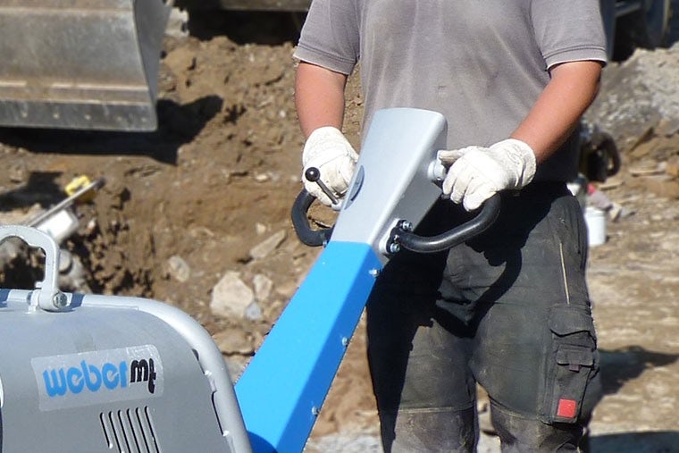 Weber MT compactors have very low arm and hand vibrations.