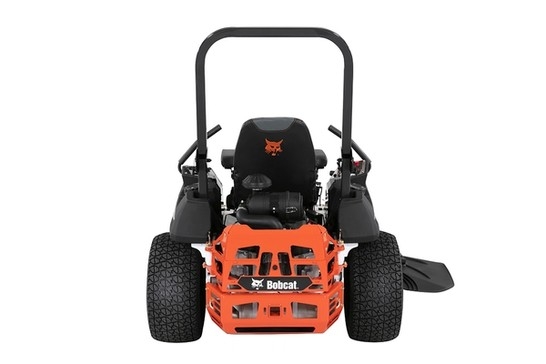Clearcut mower on white background rear view