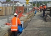 Weber MT CR7 Compactor in action on a New Zealand street