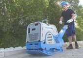 CR7CCD2.0 Reversible Plate Compactor in action
